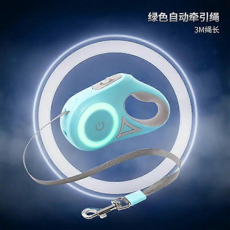 New LED Flashlight Extendable Dog Leash Automatic Retractable Big Small Pets Products for Pet Accessories Collar Harness Leashes