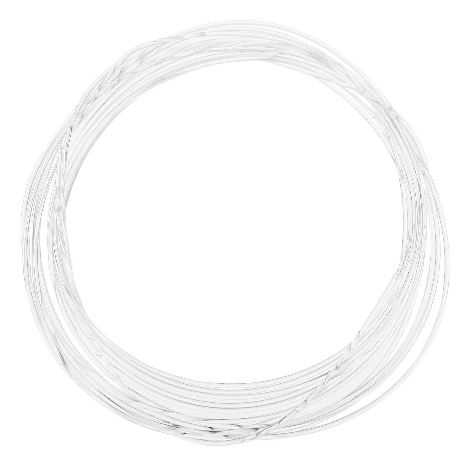 1pc 5m Optic Fiber Cable Optical Fiber Solid Transparent Light-emitting Fiber MMA Material (White 2.0mm)