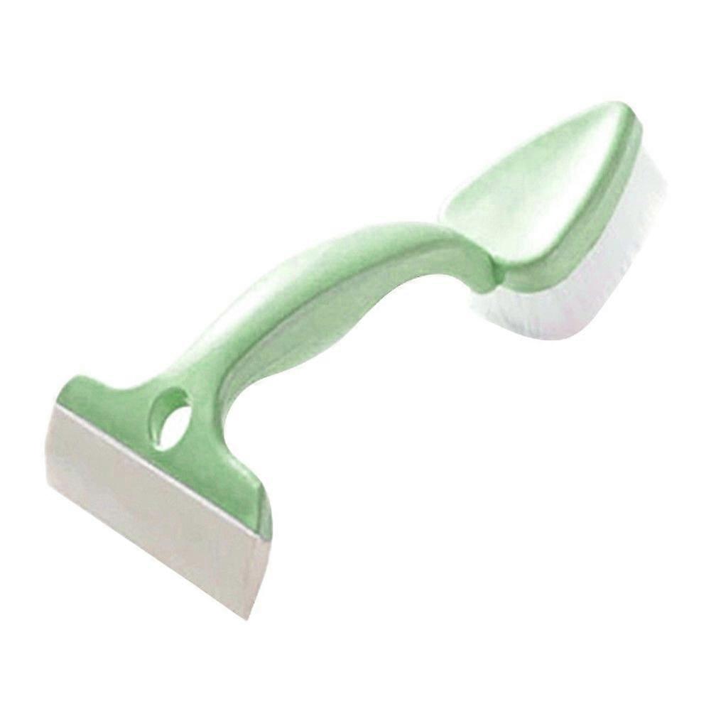 Double Head Glass Cleaning Brush Kitchen Bathroom Tiles Triangle Head Scraper