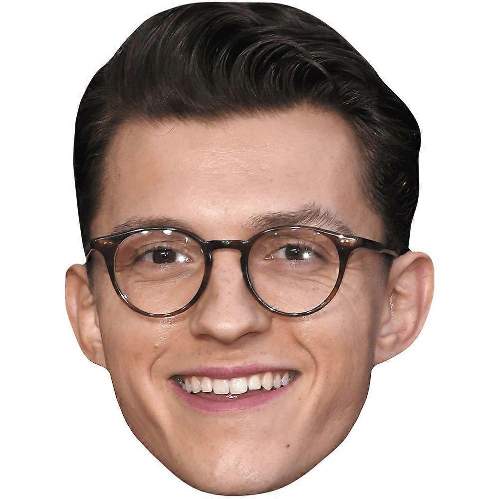 Tom Holland (Glasses) Celebrity Mask, Flat Card Face
