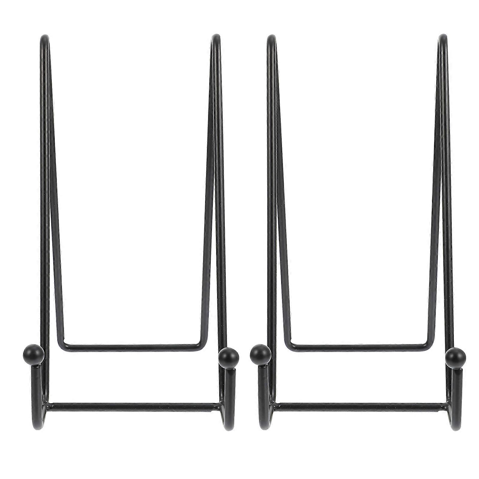2Pcs Plate Display Stands Fashion Plate Holders Sturdy Frame Holders for Home