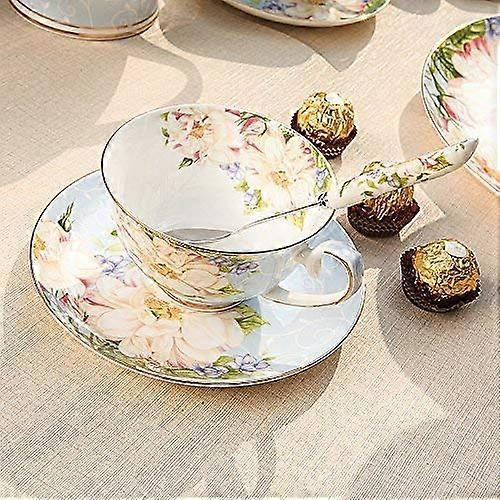 Saucer Fine China Coffee Set Vintage Fine Bone China Tea Cup Spoon