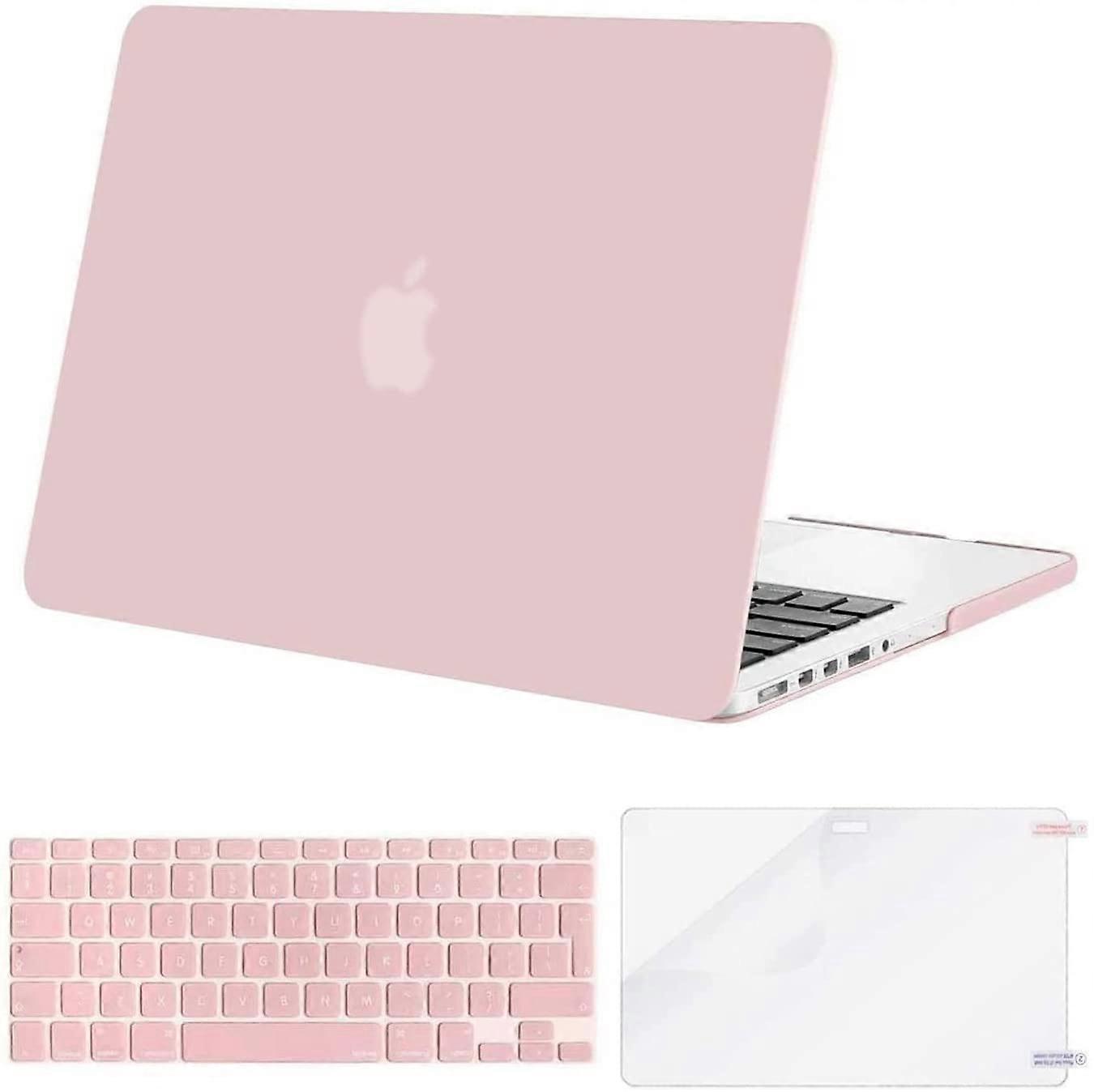 Rose Quartz  Compatible with MacBook Pro Retina 13 inch Case (Models: A1502 & A1425) (Older Version Release 2015 - end 2012), Plastic Hard Shell Case 