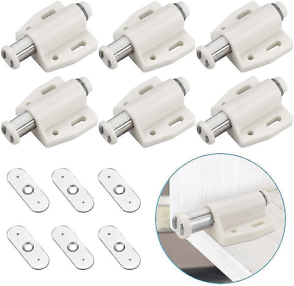 6 Pcs Magnetic Door Catch Push Open Magnetic Touch Latch