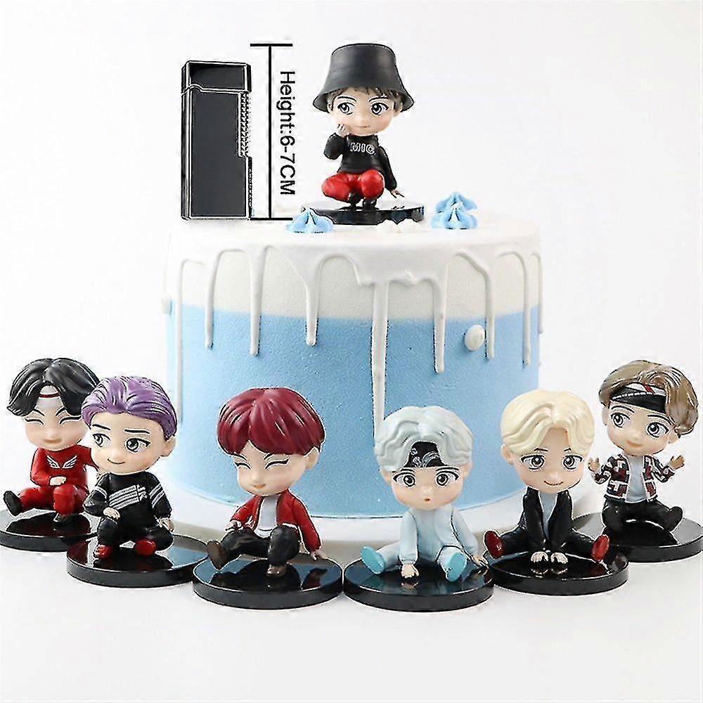 Q Version Dolls Bts 7 Sets, About 7cm