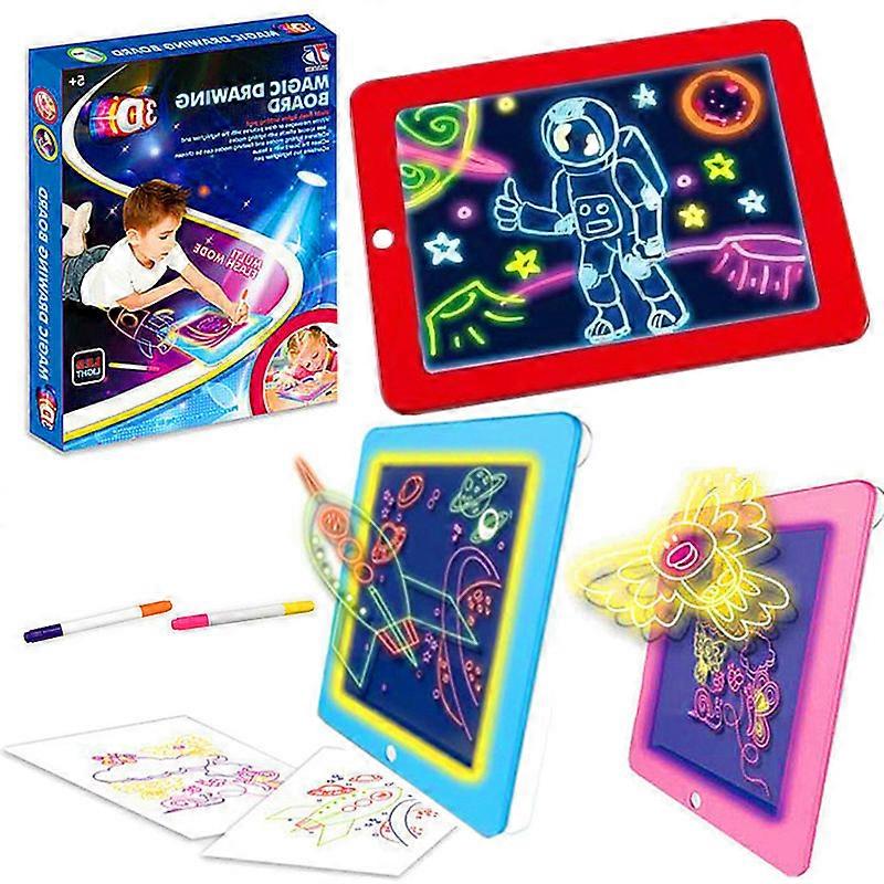 3D LED Luminous Magic Drawing Pad Toys