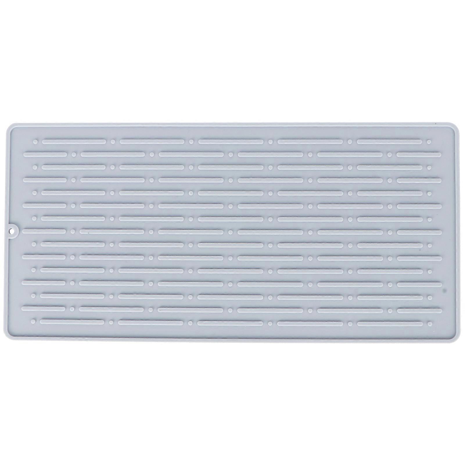 Silicone drain mat, non-slip, dishwasher safe for quick cleaning