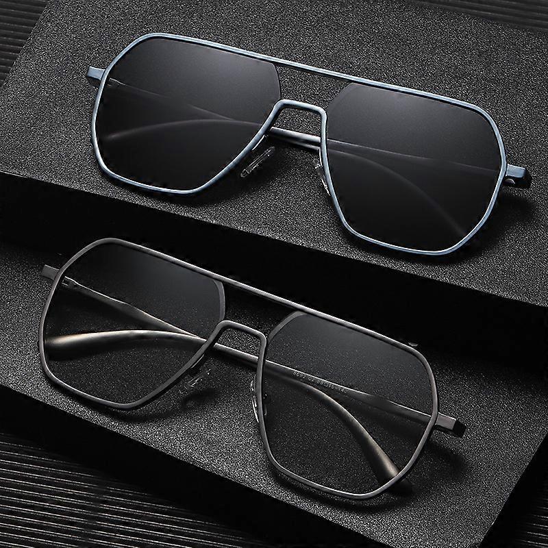 Polarized Sunglasses Aluminum Magnesium Day and Night Dual-use Color-changing Glasses UV400 Sunglasses Men's Sunglasses
