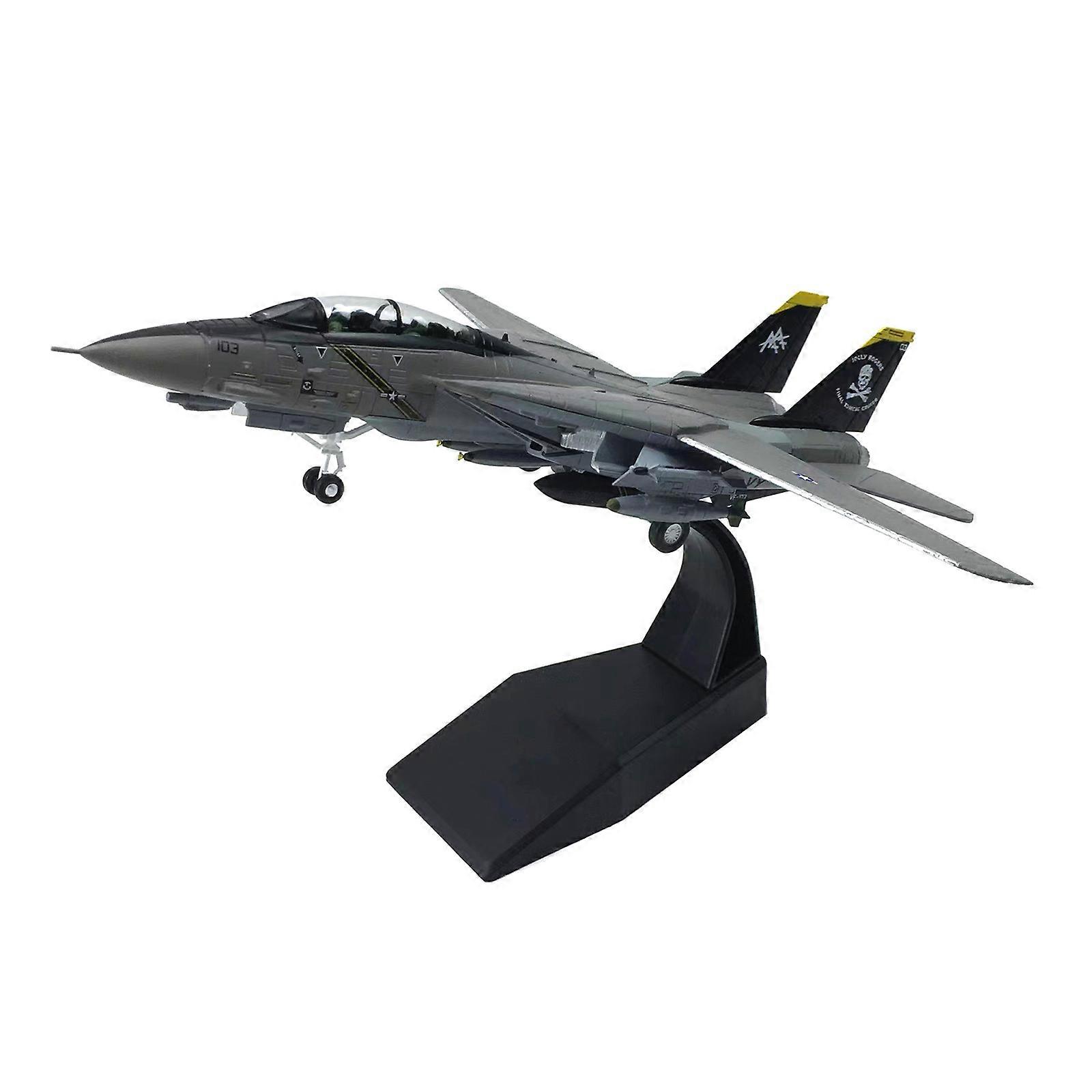 Nuevo 1: 100 F-14 Tomcat Fighter Aircraft Modelo De Aleación 3D