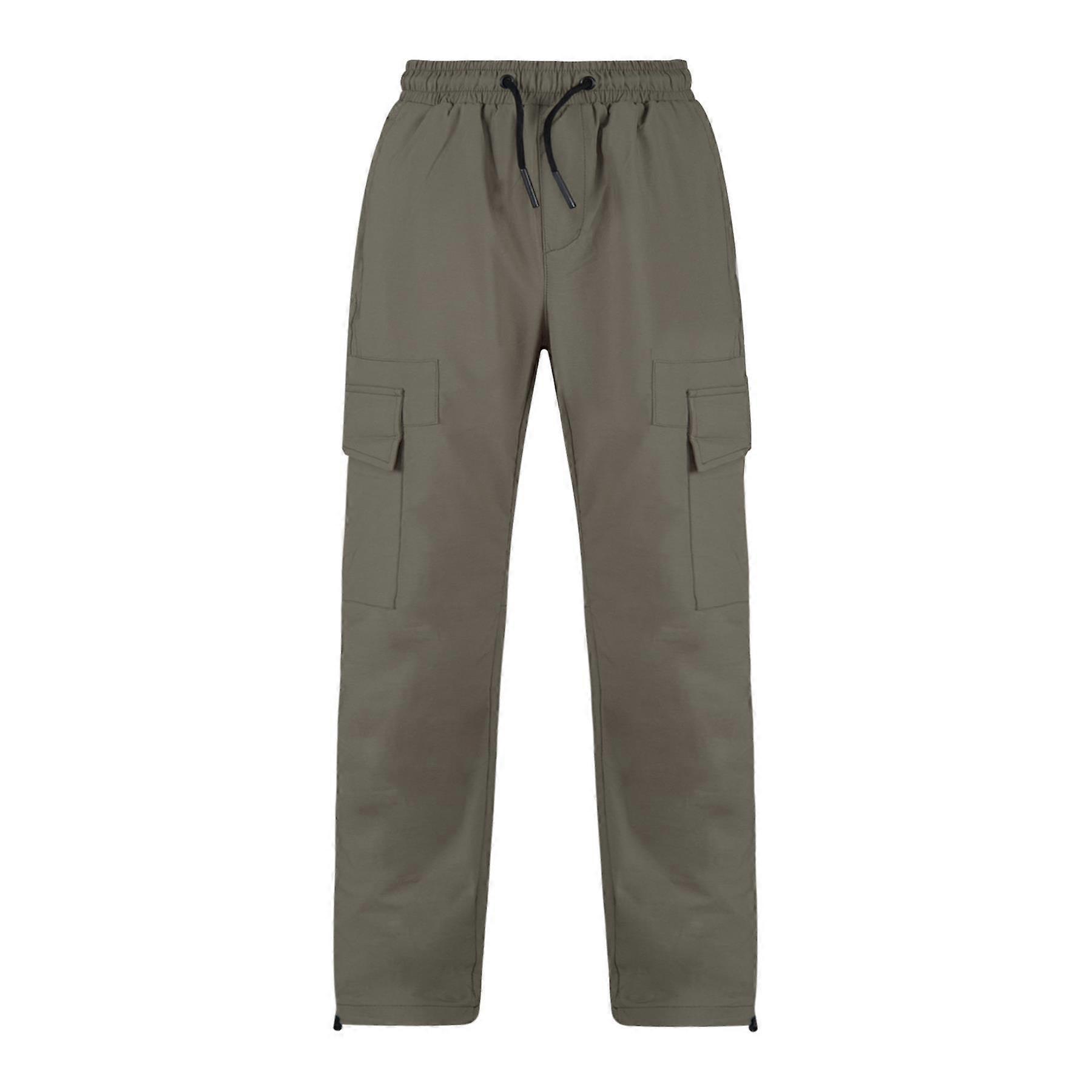 A2Z 4 Kids Boys Active Cargo Trousers Elasticated Waist Slim Fit Joggers Pants