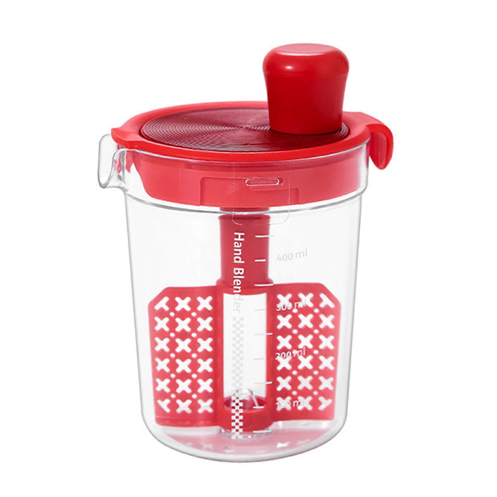 Seasoning Mixer Manual Egg Mixture with Graduated Mixing Cup Home Kitchen Tool Multifunctional Blender for Homemade Dipping Sauces
