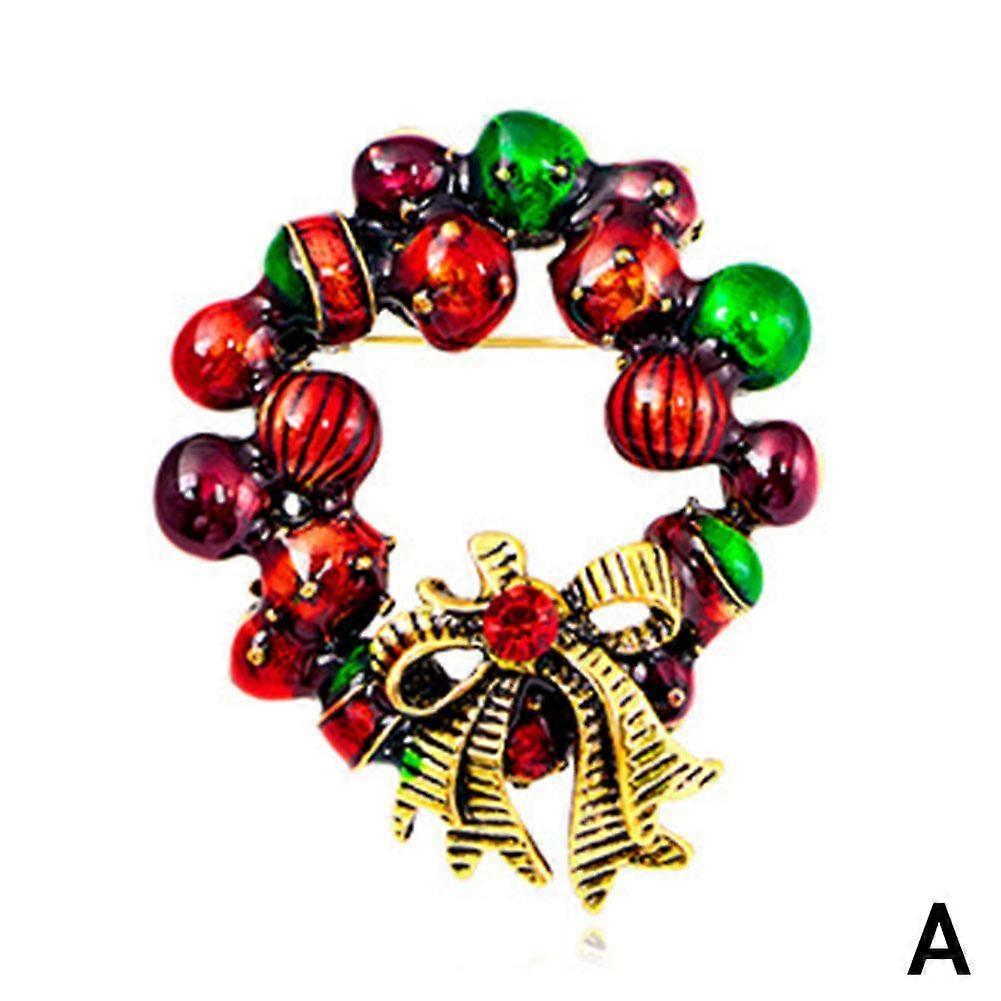 Sparkling Christmas Snowflake Brooch Delicate Rhinestone Badge Pin Fashion Women