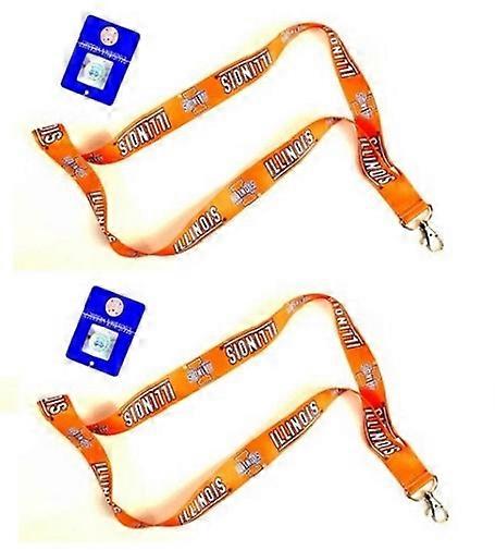 Illinois Fighting Illini NCAA Lanyard 2 Pack