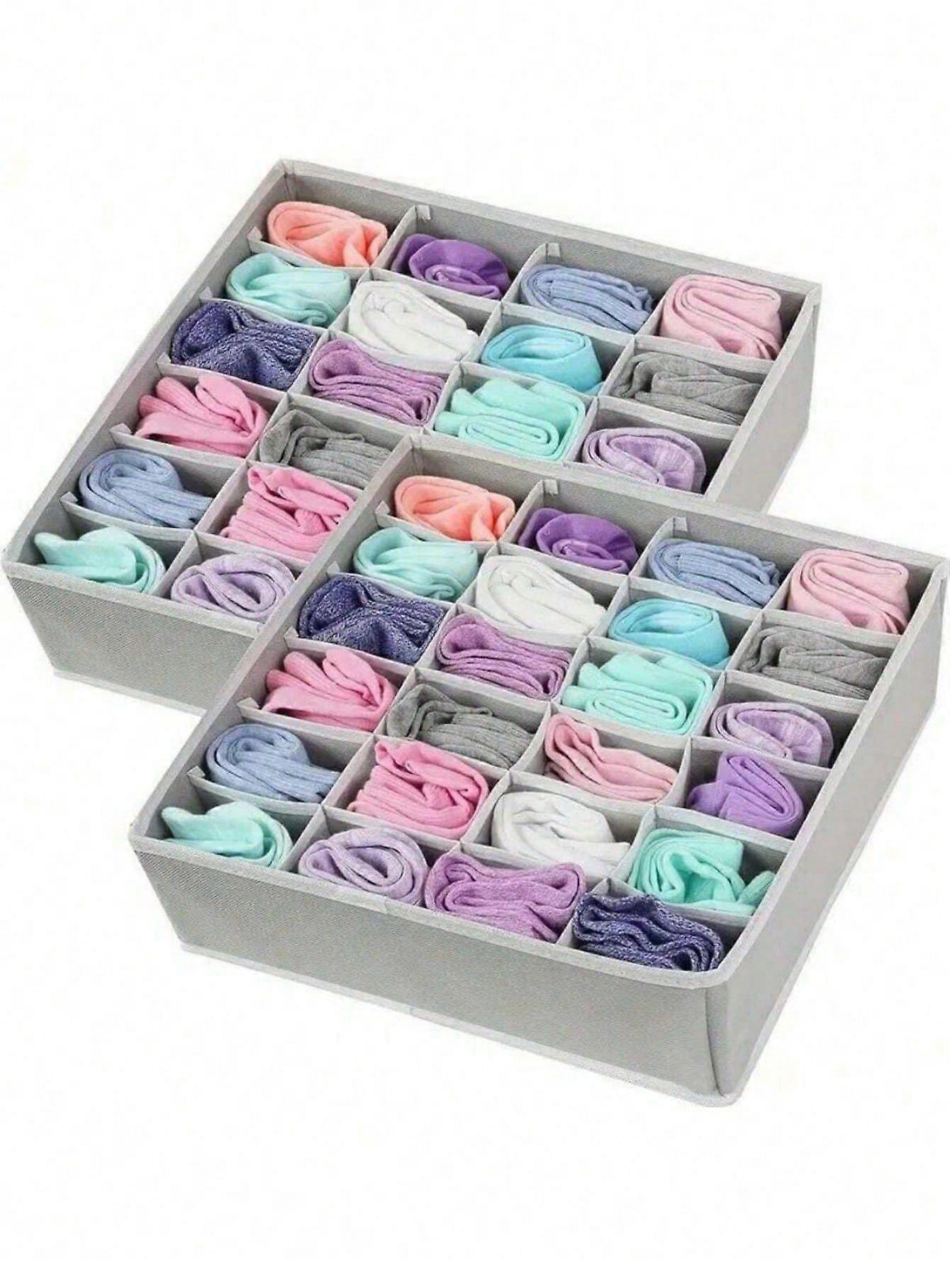 قابل للطي درج منظم جورب منظم صناديق ، ربطات عنق وملابس داخلية ، توفير مساحة لتنظيم خزانة ملابس الأسرة ، هدايا اللباس السراويل أحذية الجينز ب