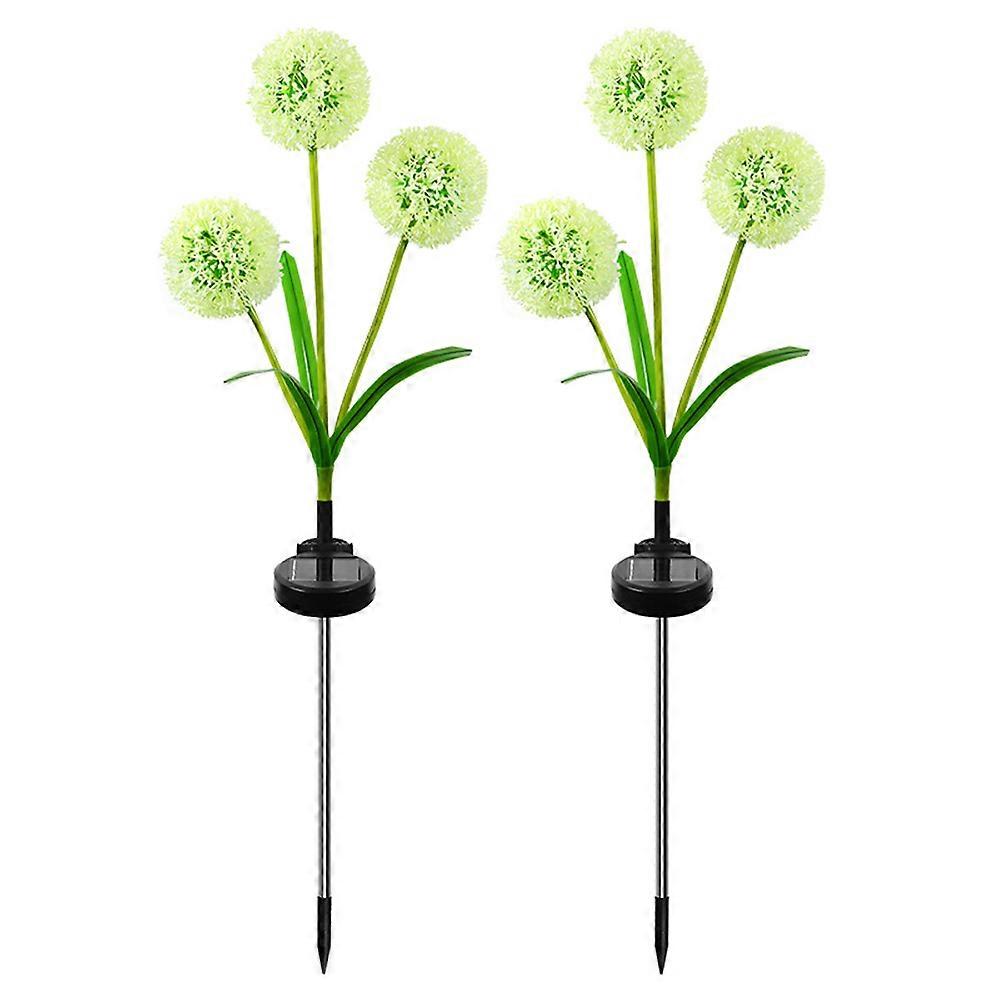 2-Pack Solar Dandelion Light Garden Decor with 2 Working Modes for Path, Yard, Lawn Decor