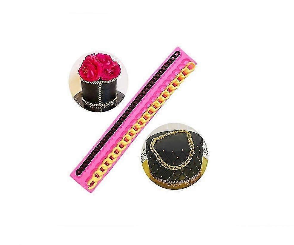 Diamond Silicone Fondant Chain Mold for Cake Decorating