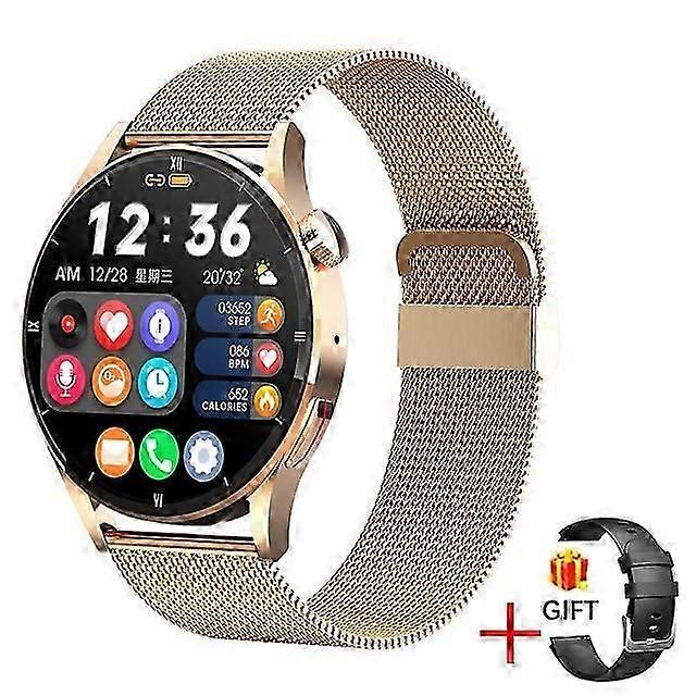 Nytt Bluetooth-samtal Smart klocka Vuxen Fysisk Hälsa Klockor Vuxen Kroppstemperatur Infraröd Blodsyremätare Smartwatch