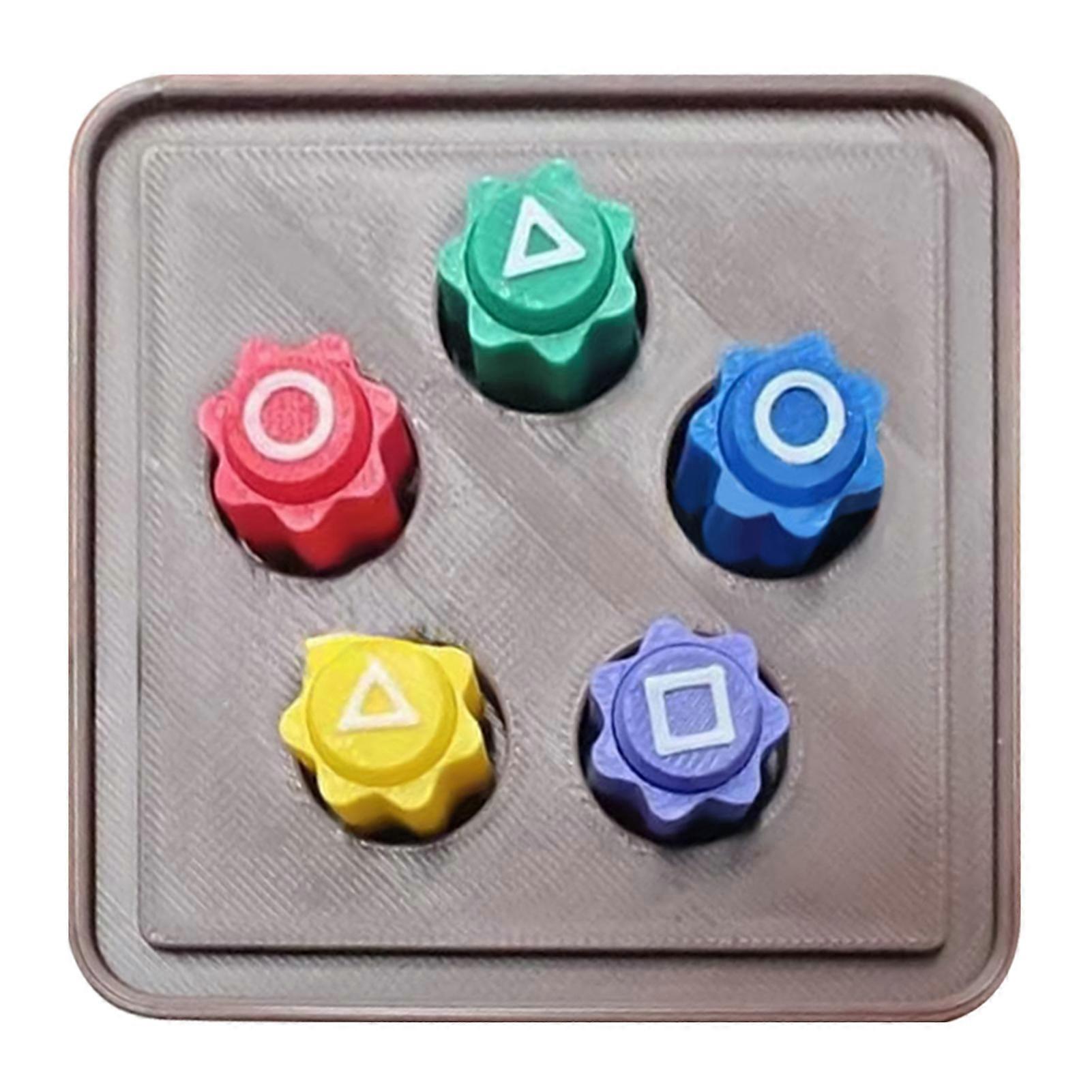 Gonggi Jacks Stone-Pebble Set Interactive Stone Catching Game for Indoor Outdoor