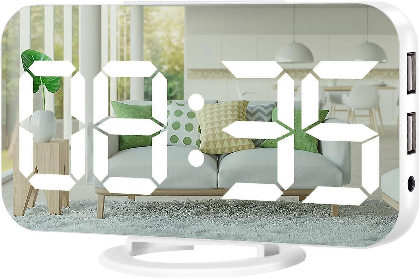 Digital Alarm Clock with Large LED Display, Stylish Modern Design, Easy-to-Read Numbers, Battery Backup and Snooze Feature