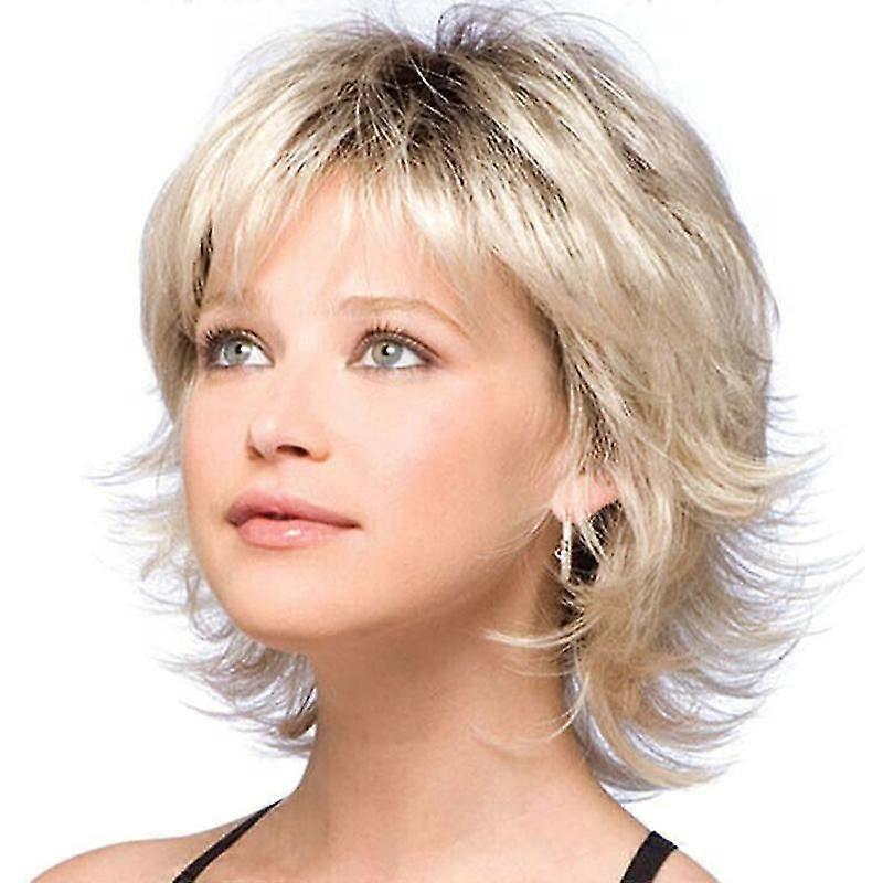 Ladies Ombre Short Wavy Wigs