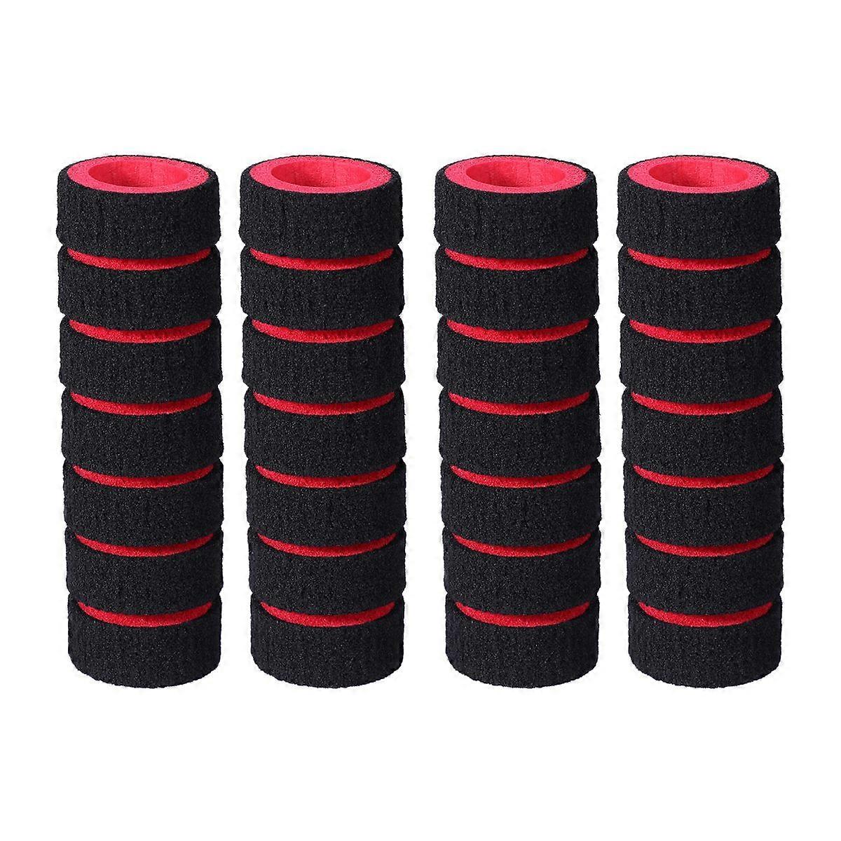 2 Pair Handlebar Cover Handle Bar Grips Sponge Non-Slip Handle Grips for Bike Racing Motorcycle (Red)