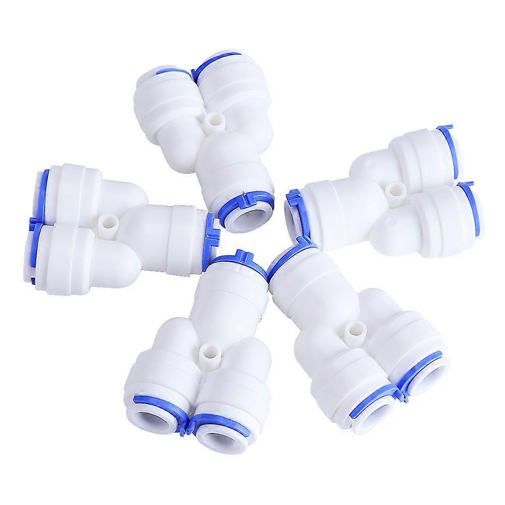 5db 3Way 3/8"x3/8"x3/8"Y Splitter akvárium Quick Connect Push Fit RO rendszerhez