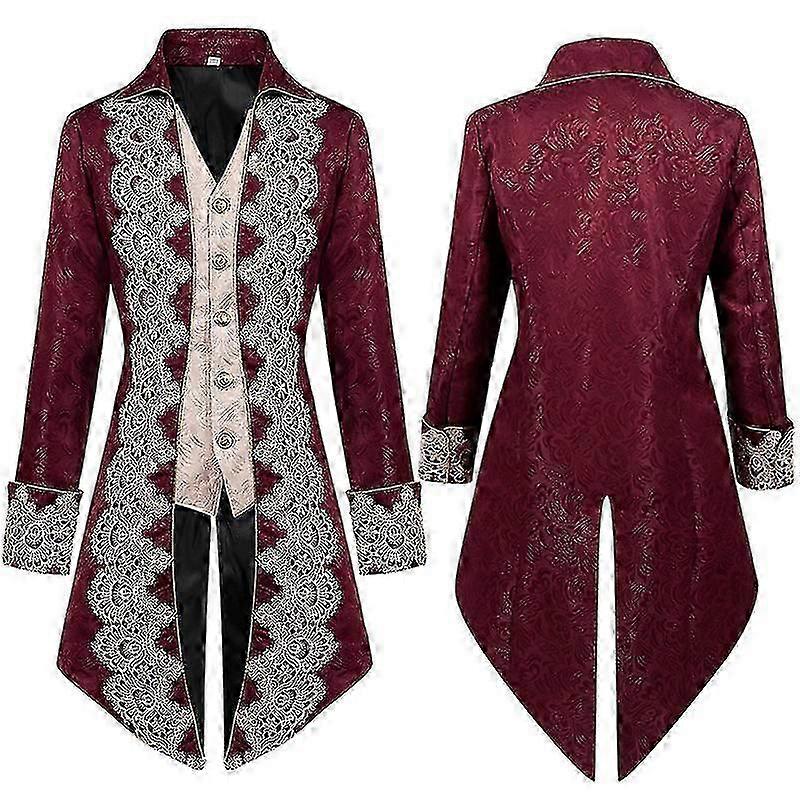 Steampunk سترة القوطية الفيكتوري اللباس معطف موحد