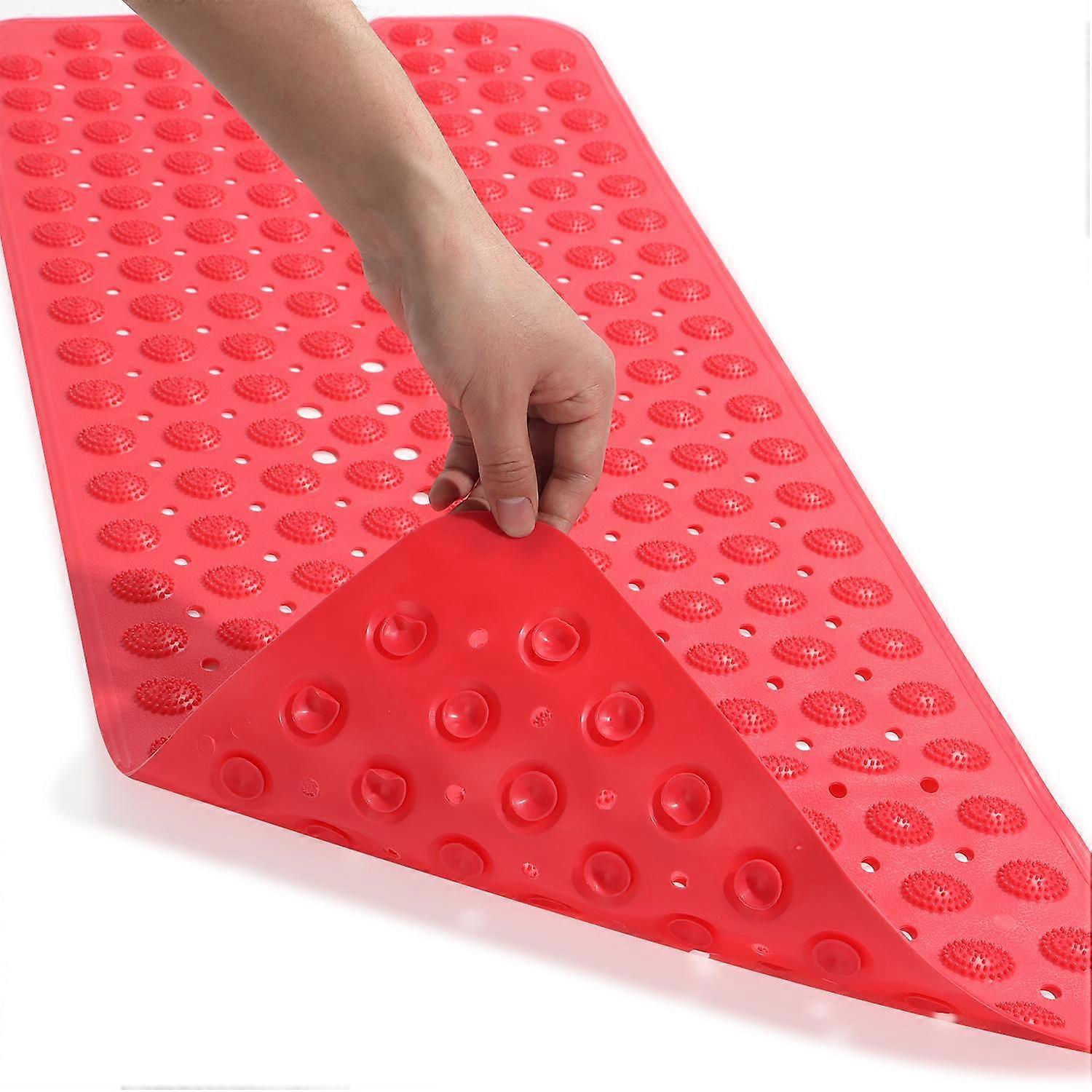 Tapis de bain antidérapant pour douche et salle de bain, ventouse et point de massage