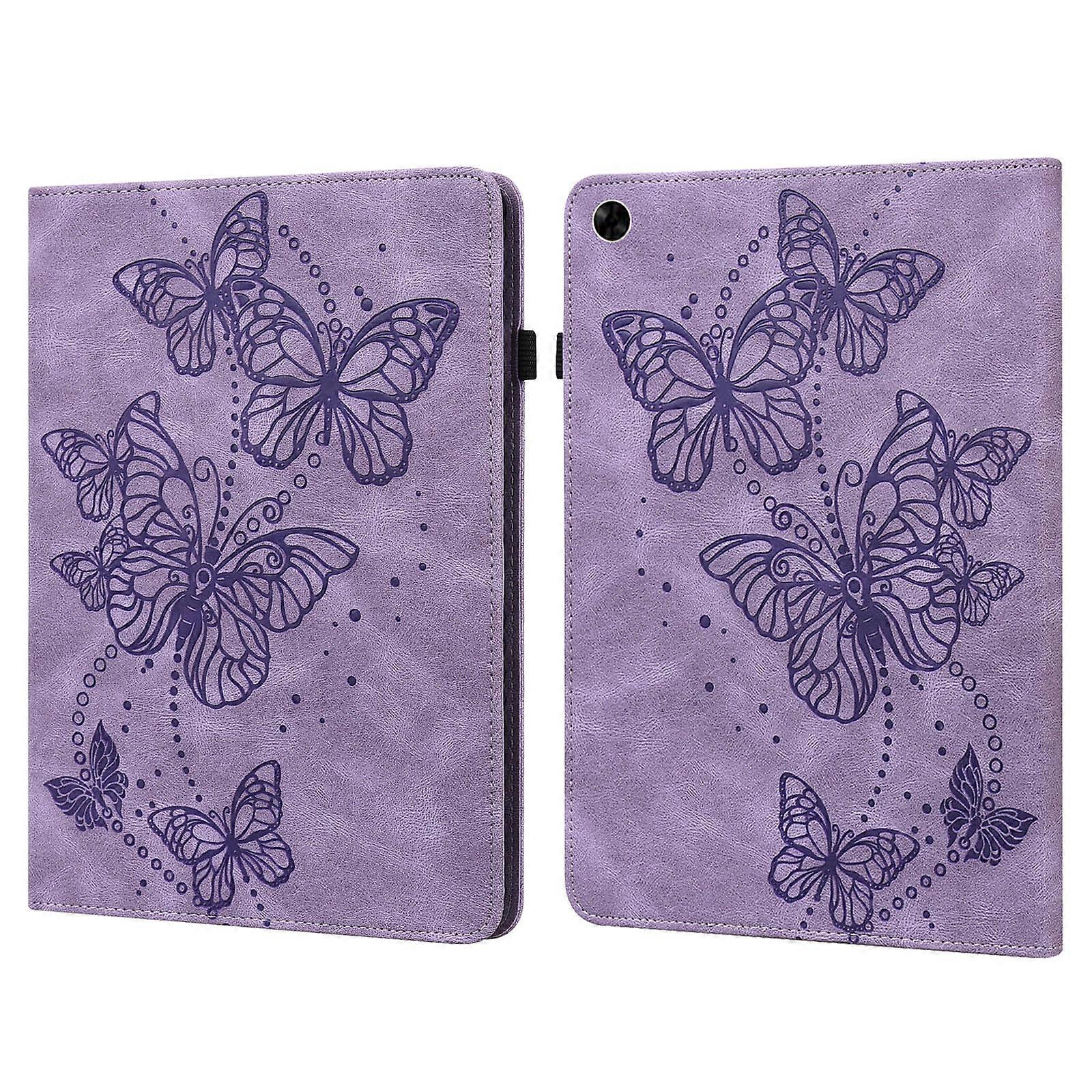 For Realme Pad 10.4 inch Embossed Butterfly Pattern Leather Tablet Case