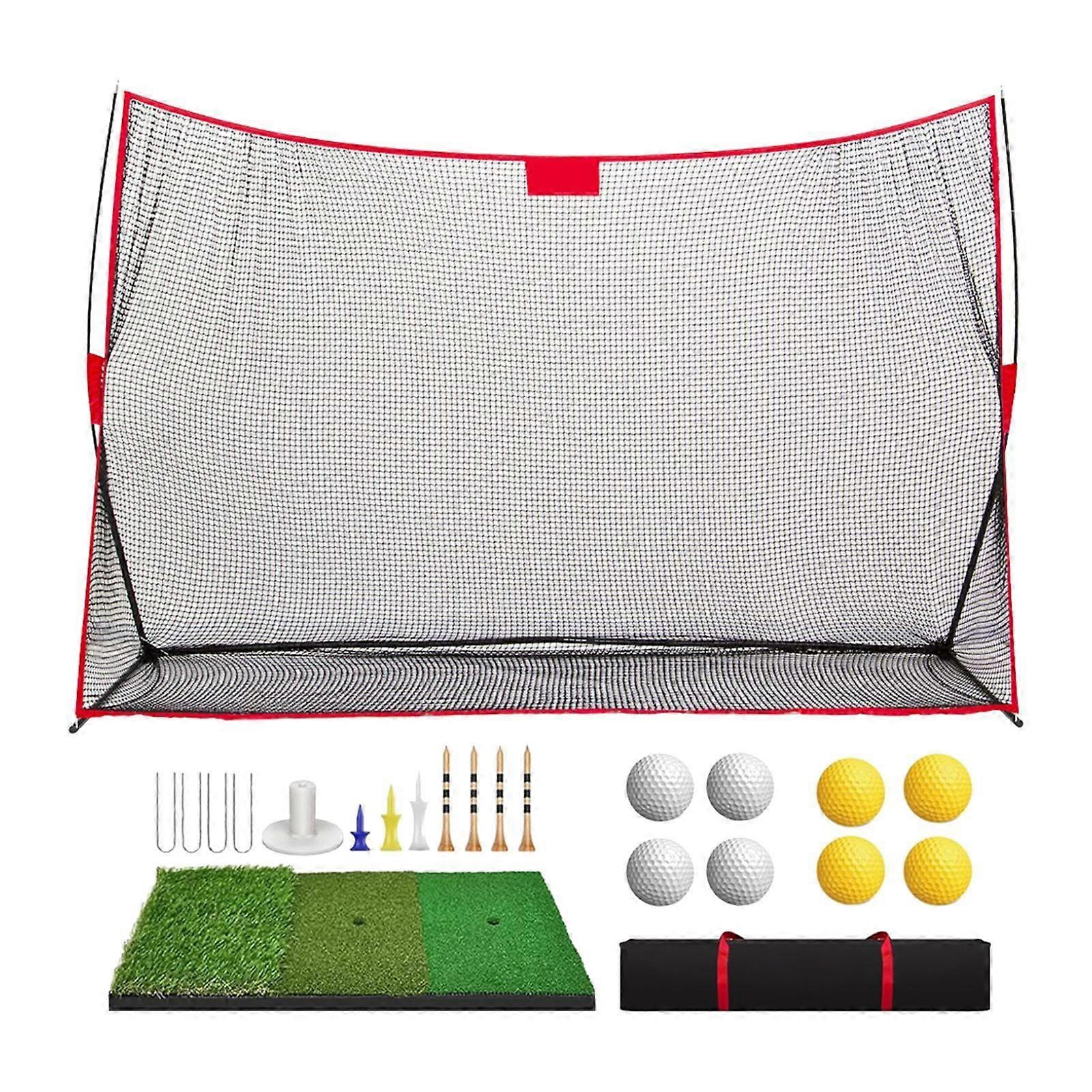 Golf Practice Net Golf Hitting Net for Driving Range Garden Golf Accessories 7Strand Rope Net Set