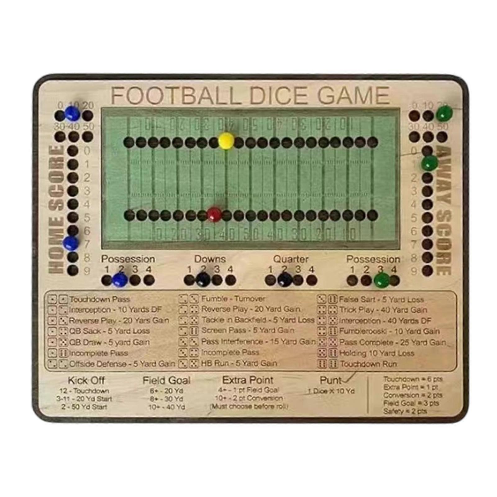 Board Game Exciting Develops Skill Football Dice Game for Travel Gift Family