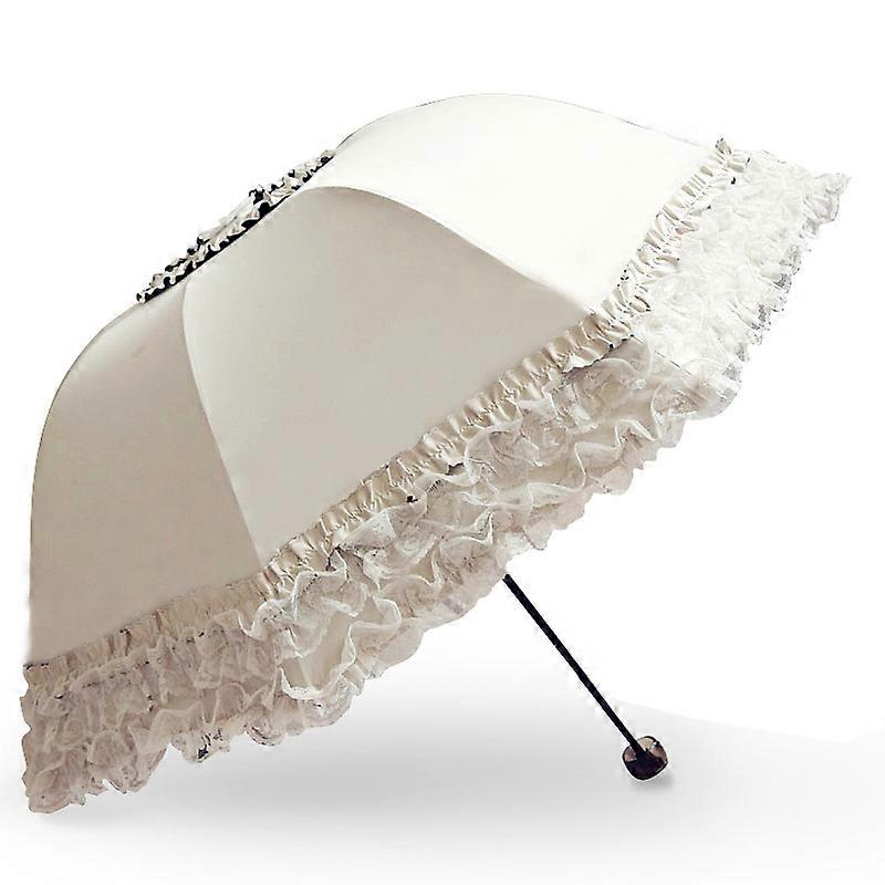Compact Folding Umbrella for UV Sun Protection and Waterproof Rain Resistance, Lightweight Travel Size, Durable Material