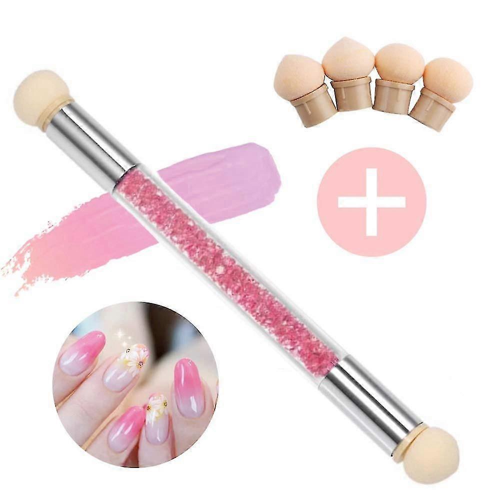 Nail Art Rendering Tools Sponge Brush, Double Head Sponge Stick