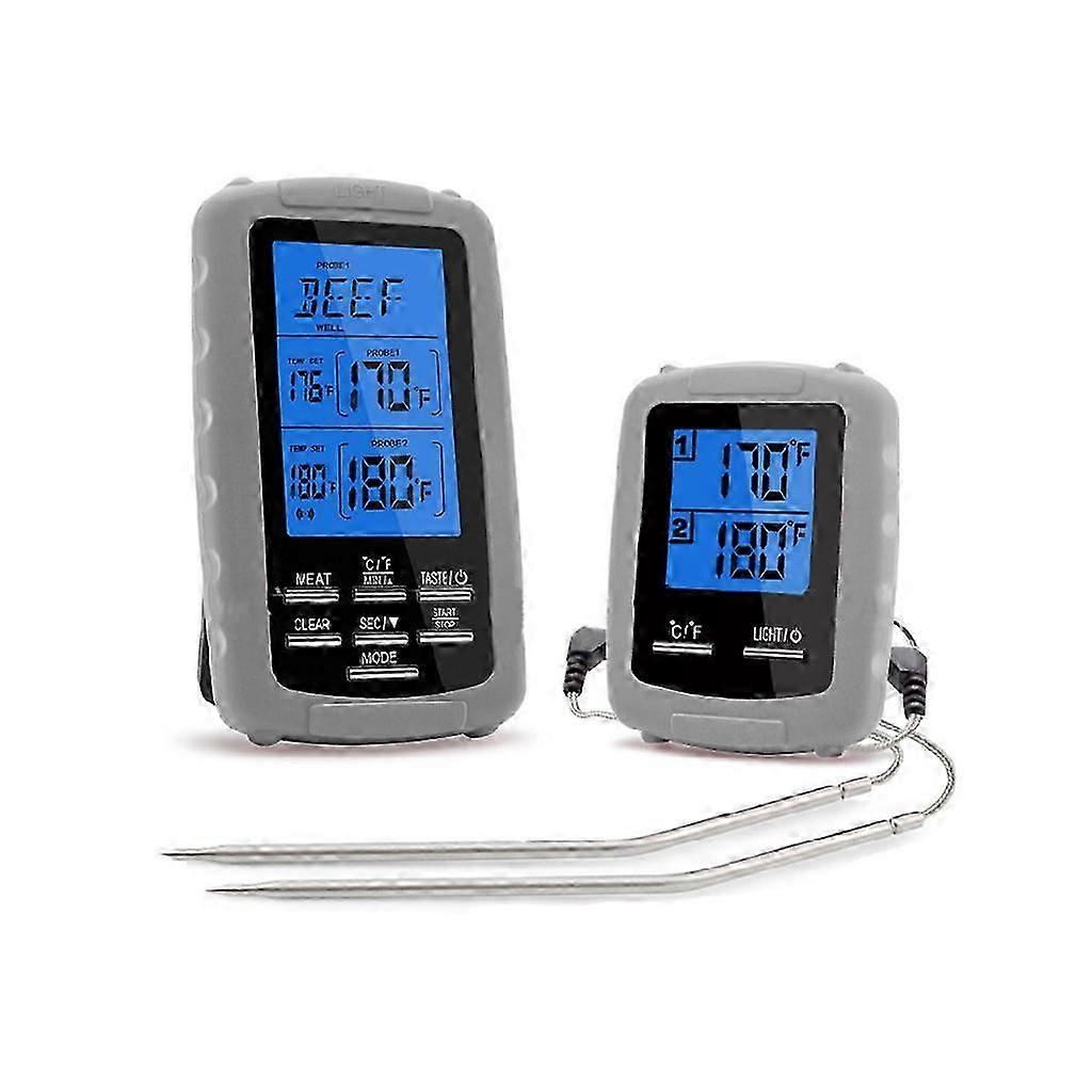 Wireless Meat Thermometer for Grilling Smoking Digital Instant Read with 2-Probe