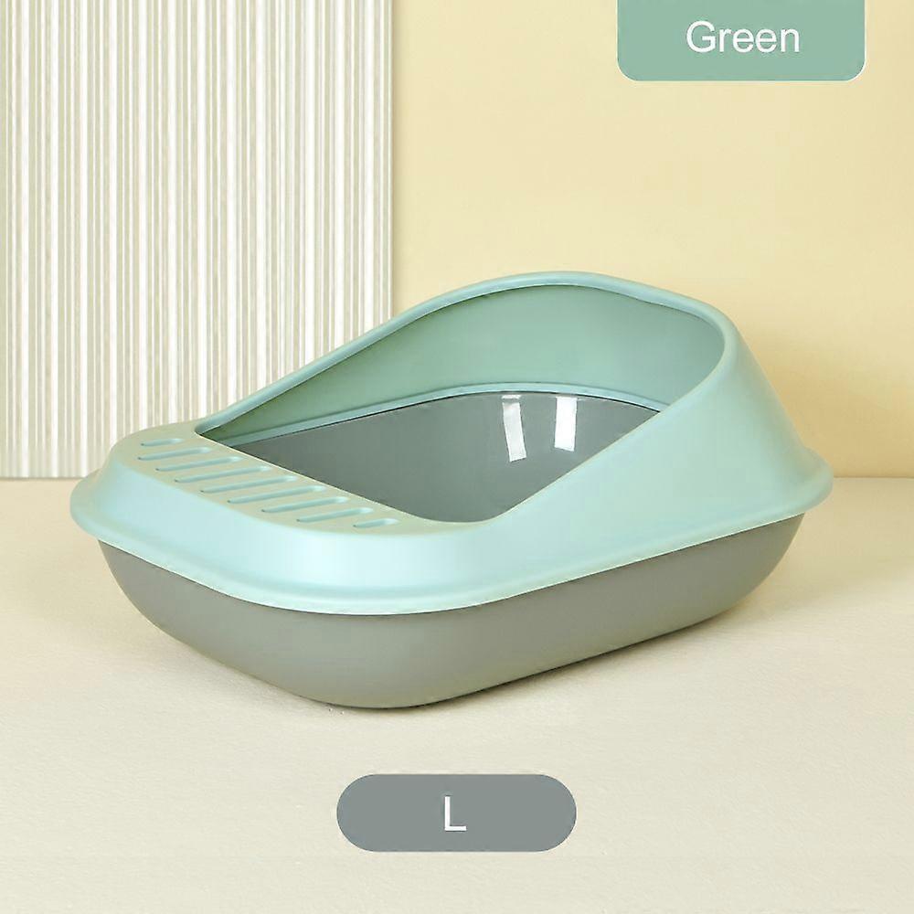 Pakeway Cat Litter Box Large Space Innovative Shell Biomimetic Structure Leakage Pedal Design Environmentally Friendly PP Material Double-Layer S
