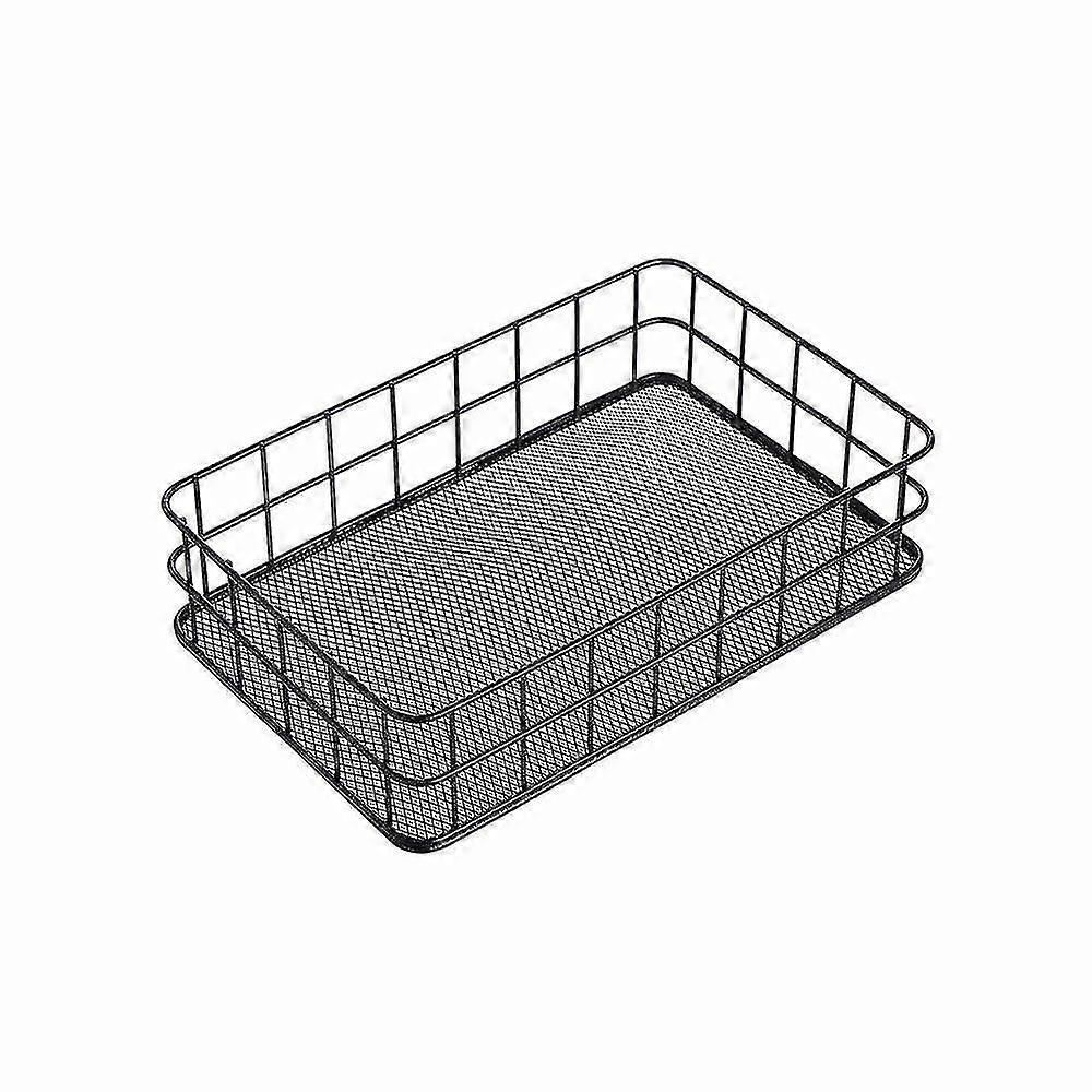 Iron Desktop Storage Basket Bread Fruit Basket Sundries Organizer Snacks Container Toy Cosmetic
