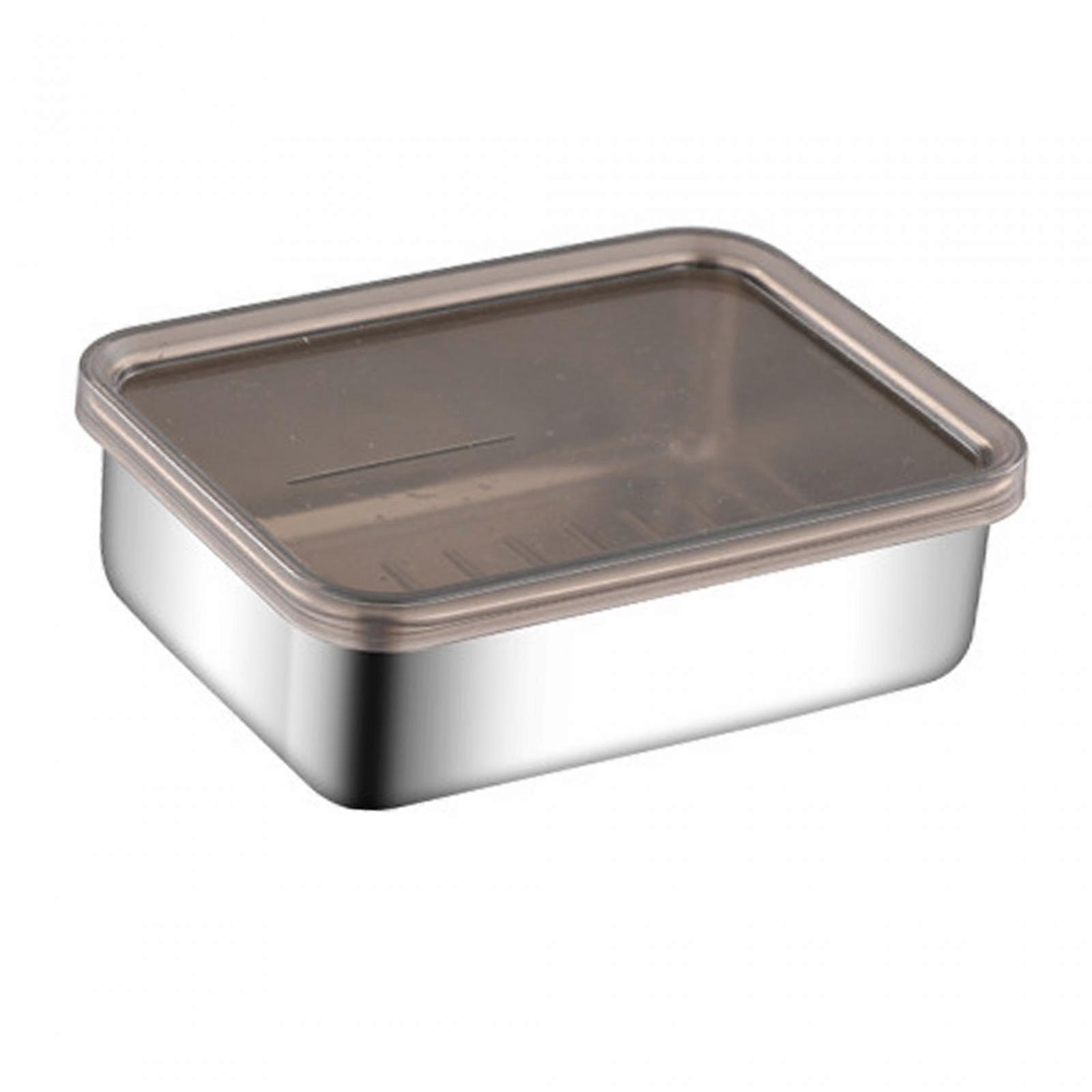 Airtight Food Storage Container Rectangular Fridge Organizer Leakproof Easy
