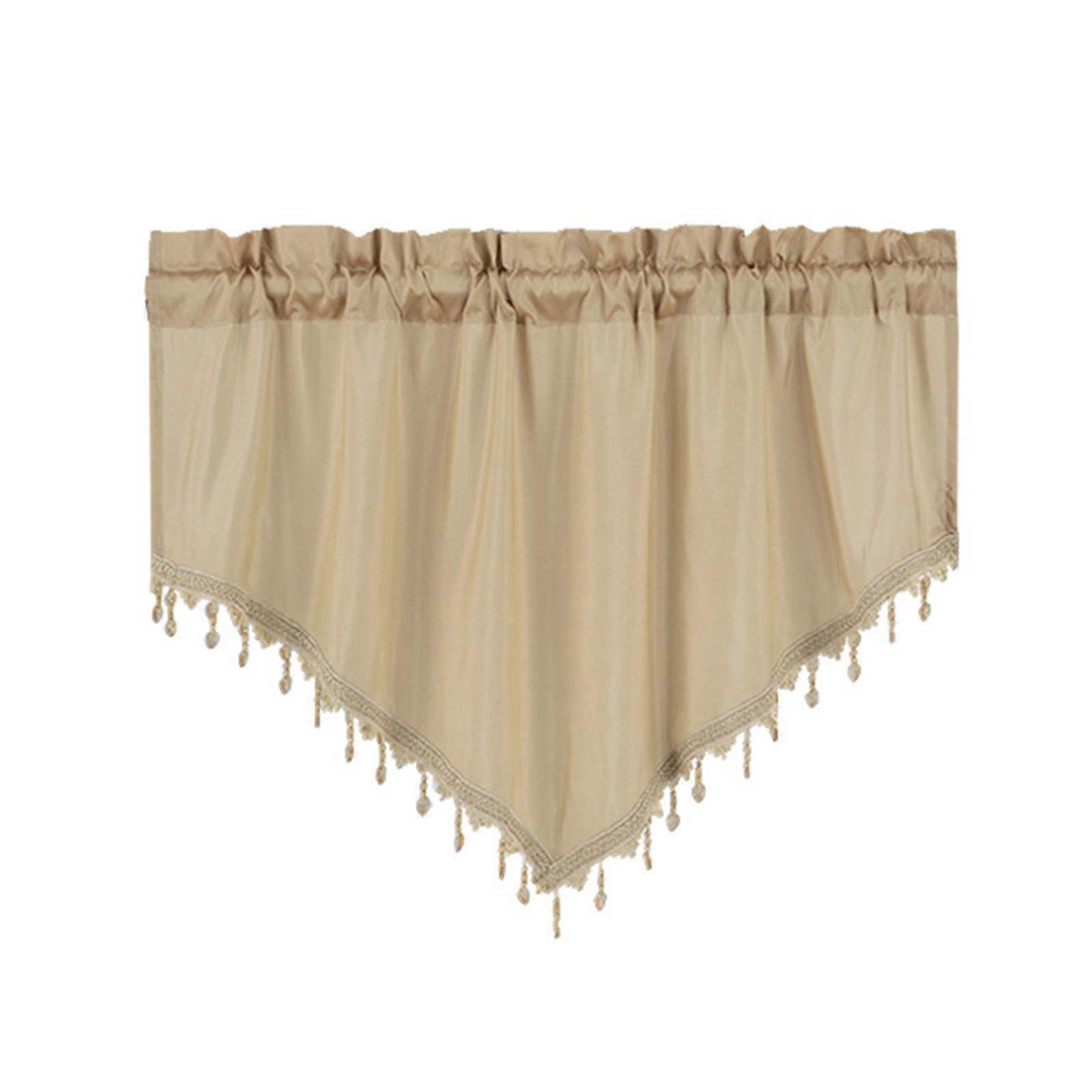 Valance Curtain Short Curtain for Window Treatment Triangular Tier Curtain Short