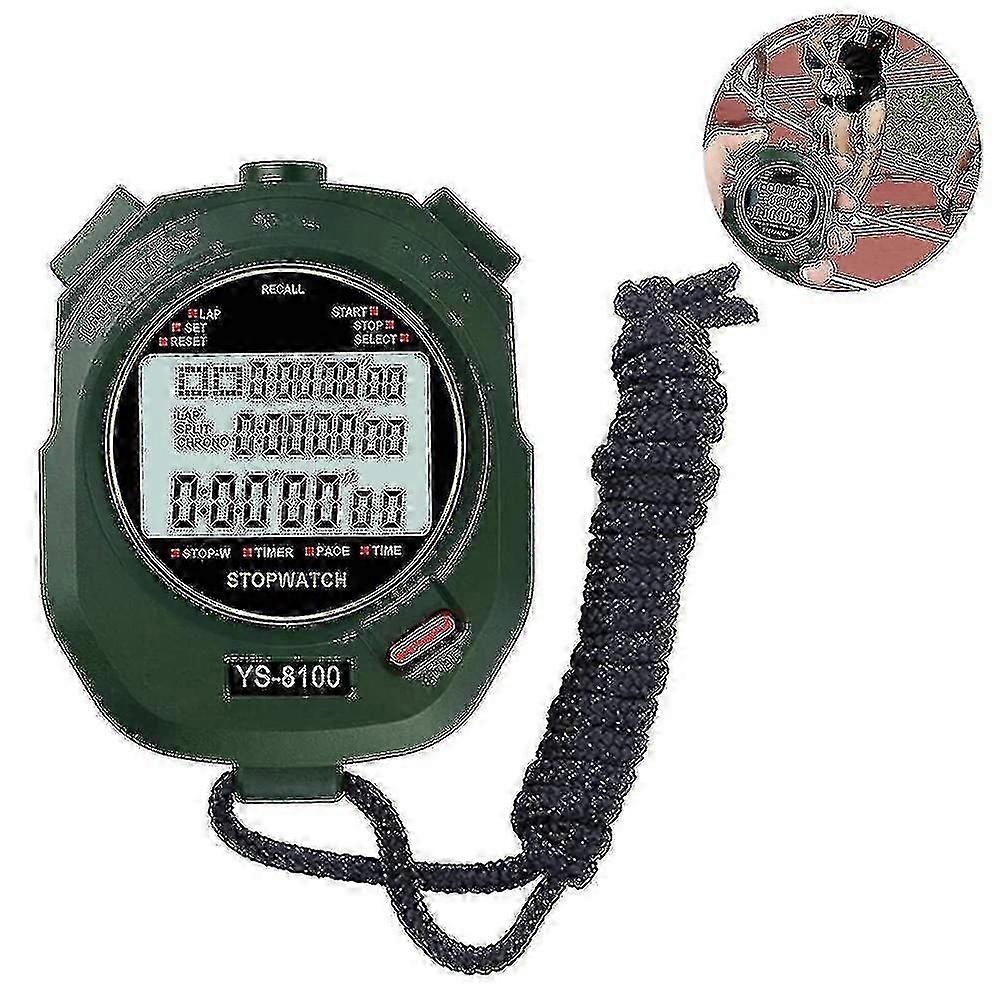 Professional Stopwatch Timer Compatible With Sports, Digital Track Stopwatch