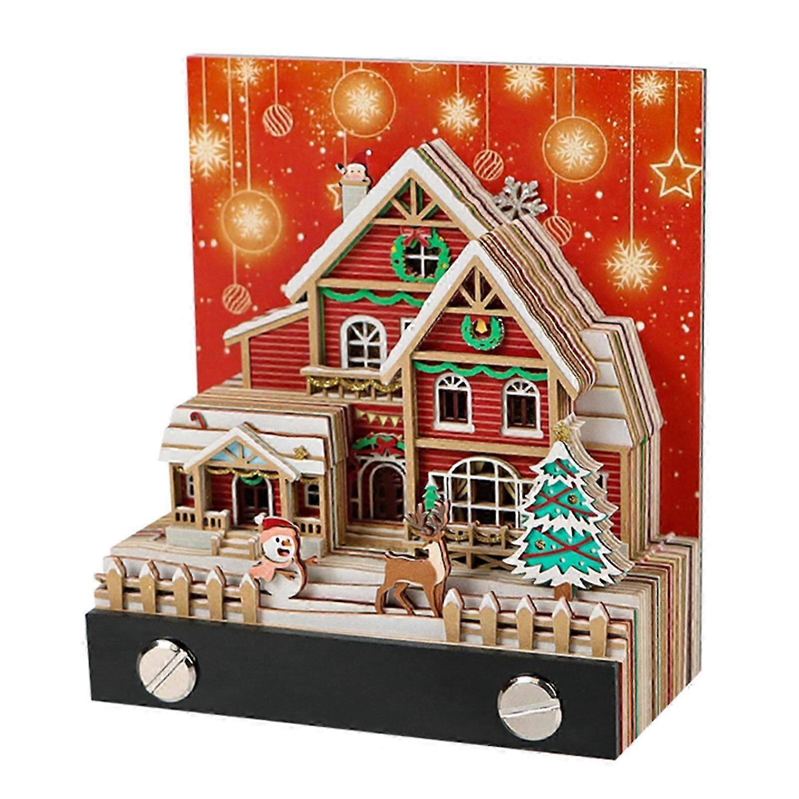 Snow House 3D Stick Notes Novelty Snow House Shape 3D Stick Notes for Desktop Decor