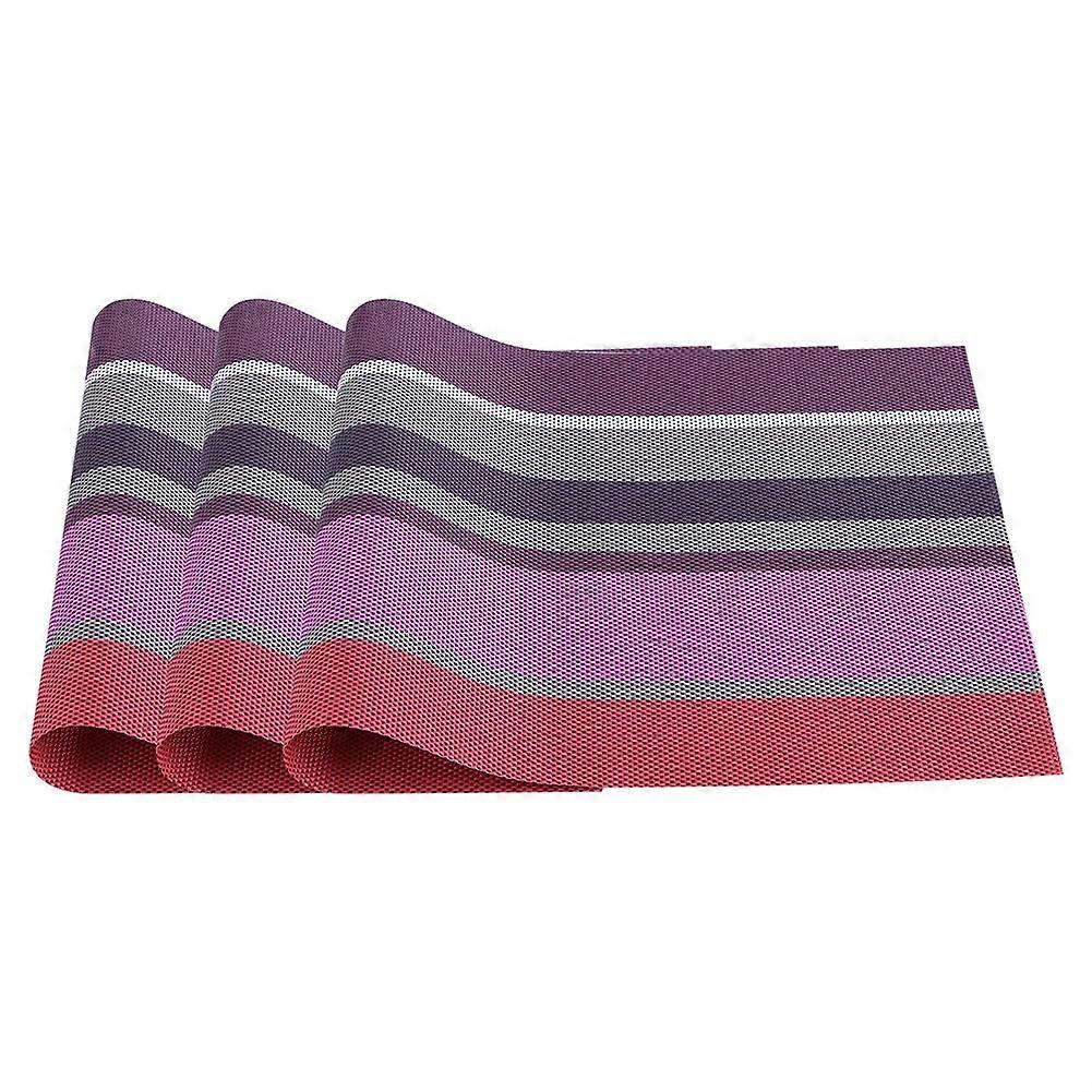 PVC Placemat for Dining Tables - Slip-Resistant Bar Restaurant Mat, Durable Bowl Pad, Easy Clean, Non-Slip Surface