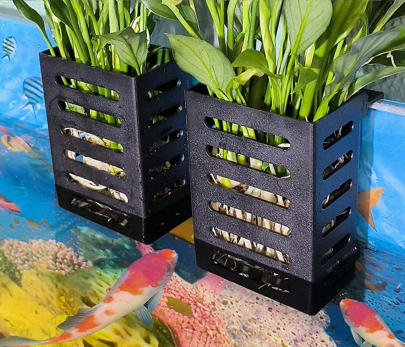 2 PCS Hanging Aquarium Planter Cups for Fish Tank Decoration