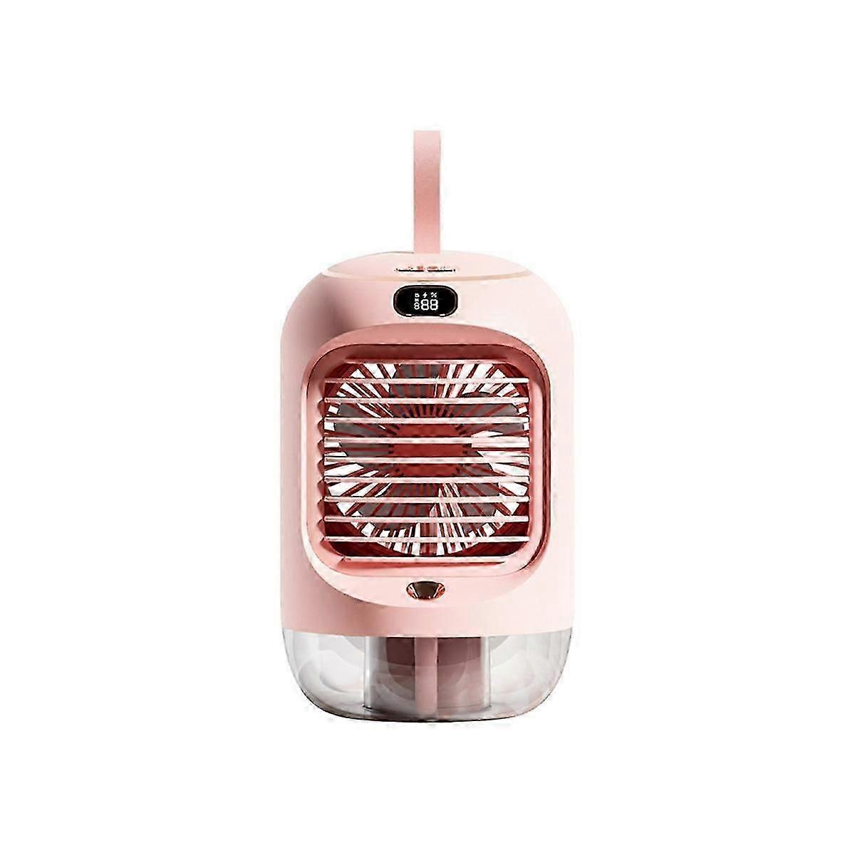Cold Water Machine Rotating Humidification Cold Fan Mini Desktop Shaking Head Fan USB Charging Nigh
