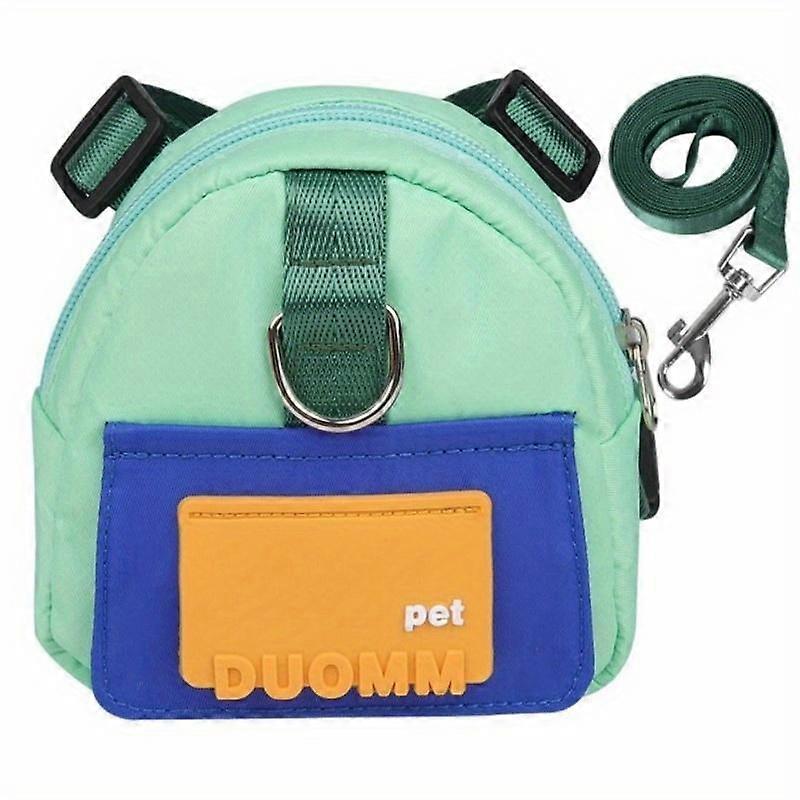 Large Capacity 2-in-1 Chest and Back Dog Cat Leash Backpack For All Your Pet's Needs
