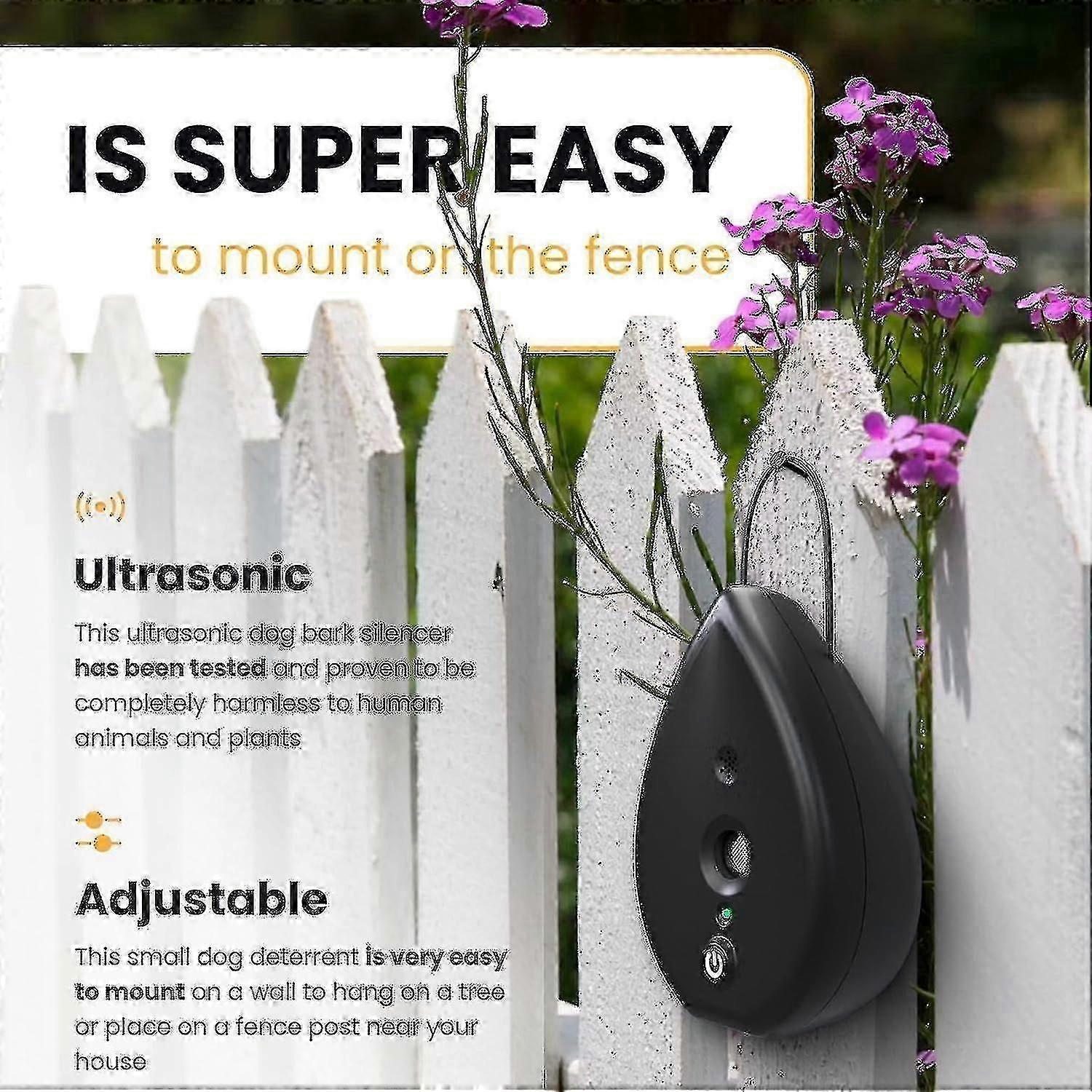 2024 Anti Bark Device And 75 Feet Neighbor Dog Silencer - 3 Level Bark Box Anti Bark Device, Bark Stop Devices Ultrasonic Dog Bark