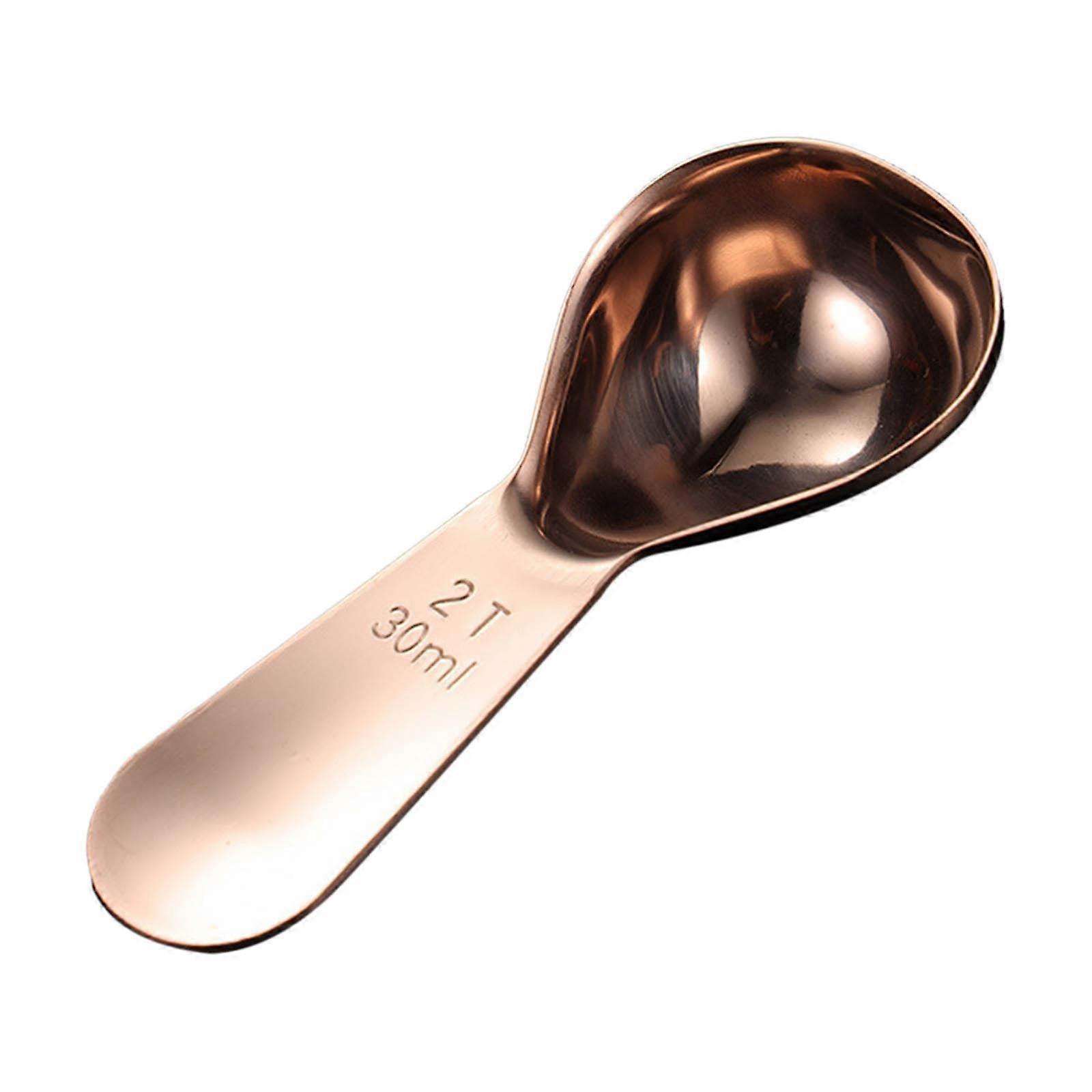 Creative Stainless Steel Measuring Spoon Titanium Plated for Baking Kitchen
