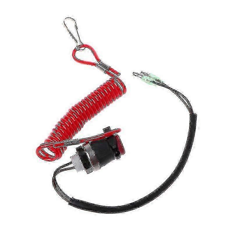 Safety Tether Lanyard Switch for Motorboat Outboard Engine Compatible with for Yamaha, for Mercury, for Tohatsu