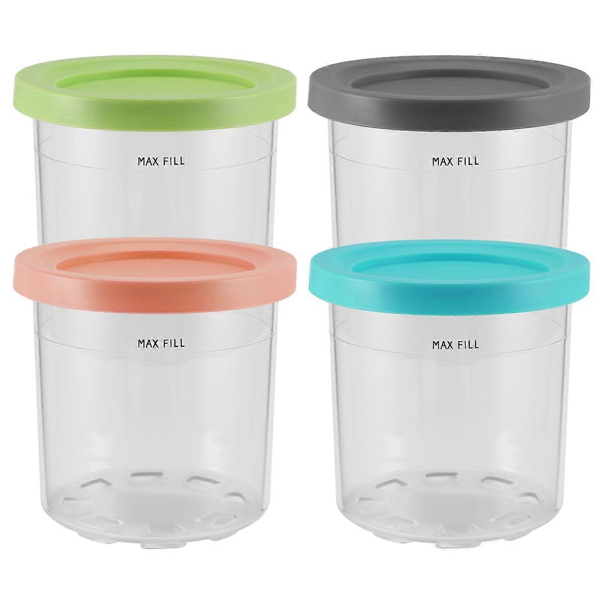 Ice Cream Pints Cup, Ice Cream Containers with Lids for Creami Pints NC301 NC300 NC299AMZ Series Ice