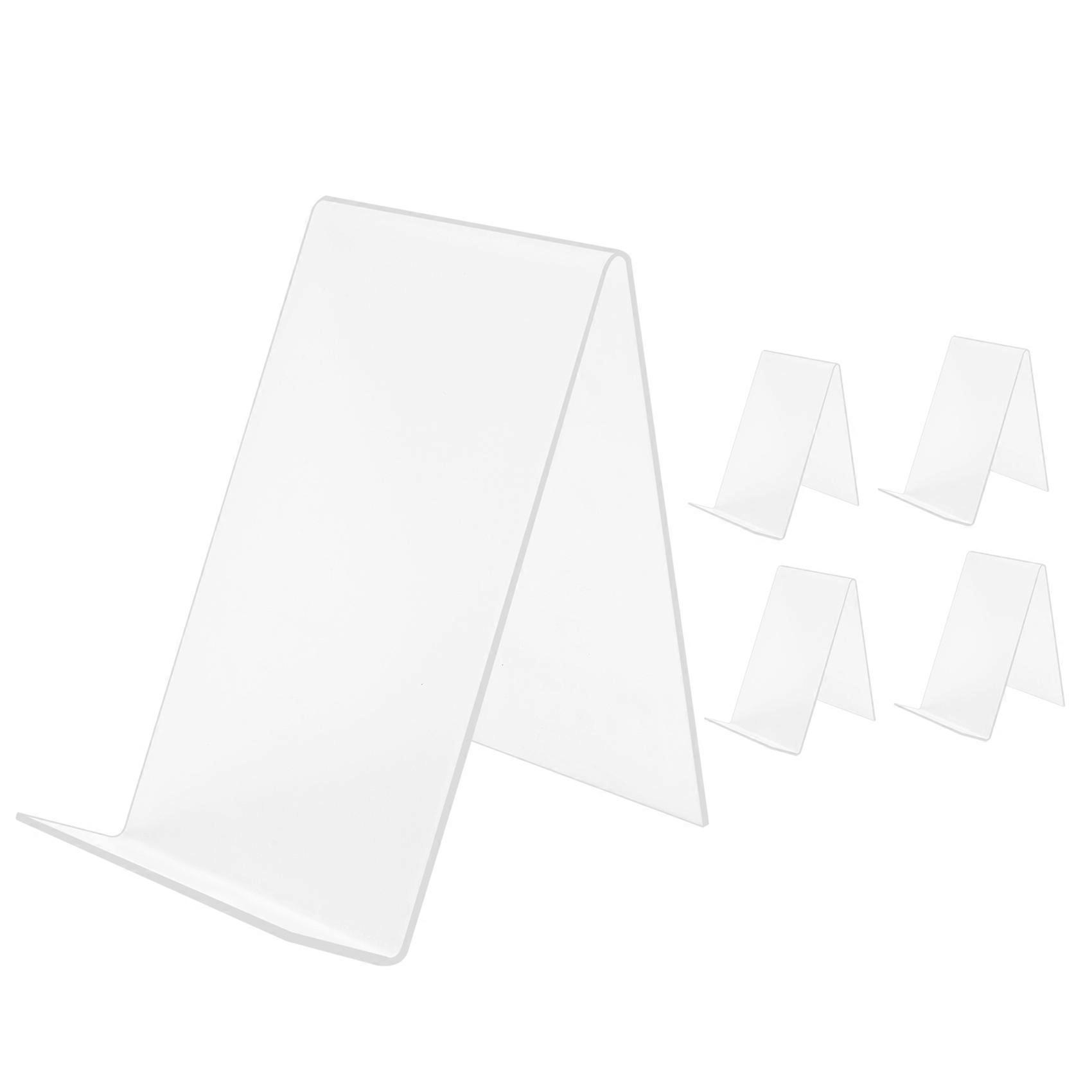 Acrylic Book Stand with Ledge,Clear Tablet Holder for Books,Notebooks