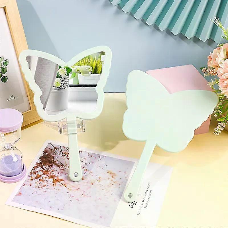 1pcs HOT Handheld Mirror Butterfly Shaped Makeup Mirror Handheld Mirror Portable Eyelash Extension Mirrors Salon Mirrors Makeup